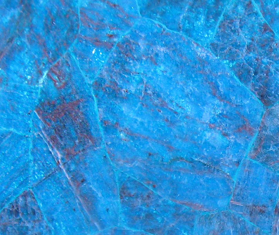 Backlit Gemstone Slab Apatite Blue